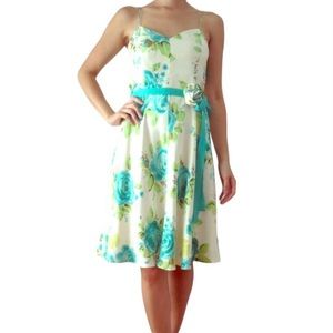 ❤️ Banana Republic Blue Floral Dress